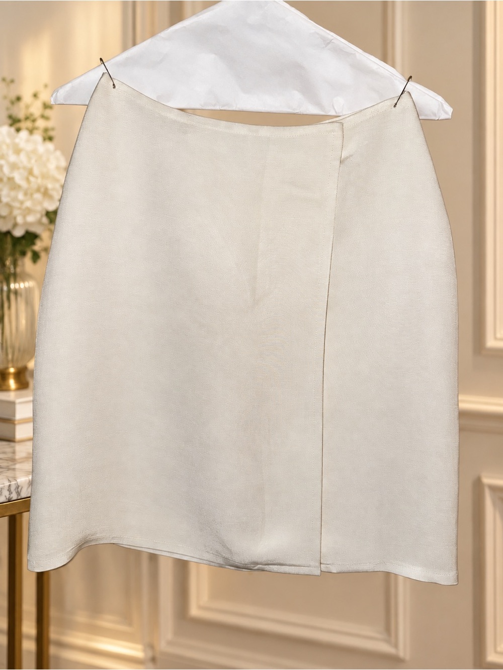 Purple Label Ralph Lauren Cream Pencil Skirt